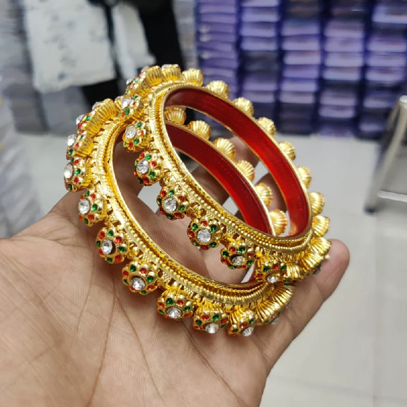 Limited-Time Offer On Elegant Jewelry Pieces Pooja Bangles Austrian Stone And Pearl Bangles Set Limited-Time Offer On Elegant Jewelry Pieces Pooja Bangles Austrian Stone And Pearl Bangles Set