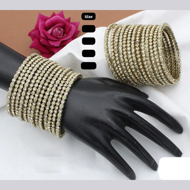 Luxury Jewelry At Unbeatable Discounts Pooja Bangles Gold Plated Austrian Stone Bangle Set Luxury Jewelry At Unbeatable Discounts Pooja Bangles Gold Plated Austrian Stone Bangle Set