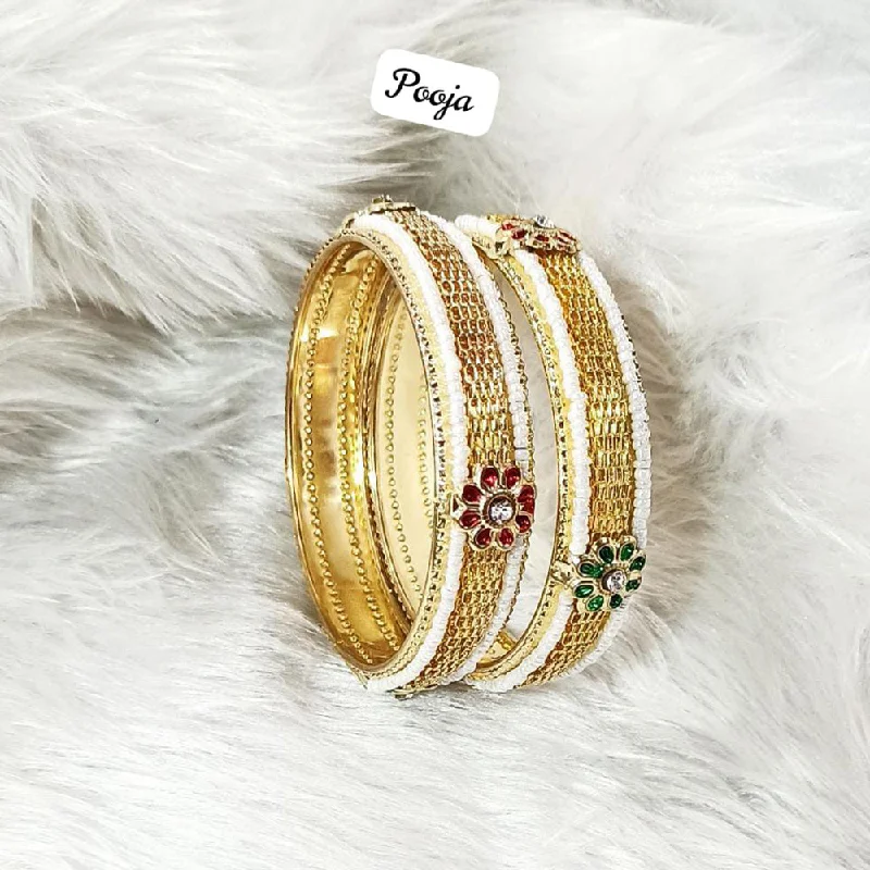 Grab Exquisite Jewelry At The Lowest Prices Pooja Bangles Gold Plated  Bangle Set