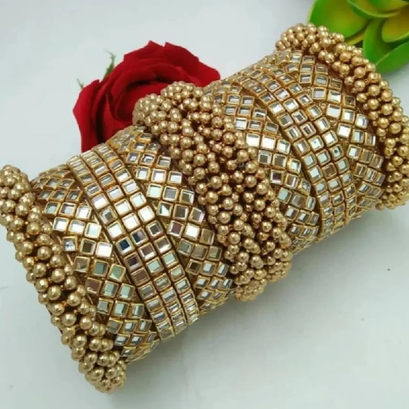 Huge Savings On Timeless Jewelry Collections Pooja Bangles Gold Plated Mirror Bangles Set Huge Savings On Timeless Jewelry Collections Pooja Bangles Gold Plated Mirror Bangles Set