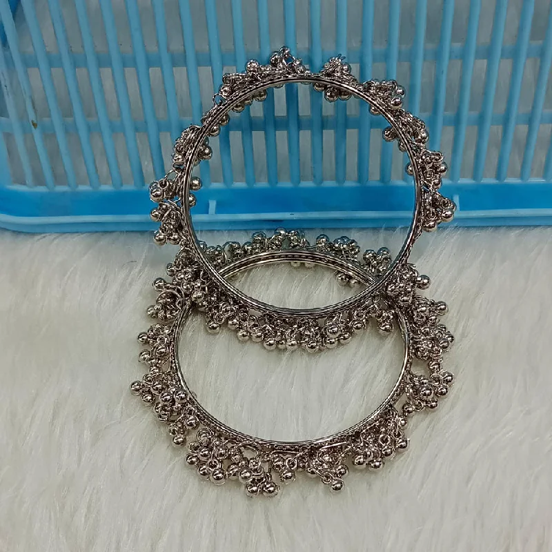 Celebrate With Sparkle – Jewelry Sale Now Live Pooja Bangles Oxidised Plated Ghungroo Bangles Set Celebrate With Sparkle – Jewelry Sale Now Live Pooja Bangles Oxidised Plated Ghungroo Bangles Set