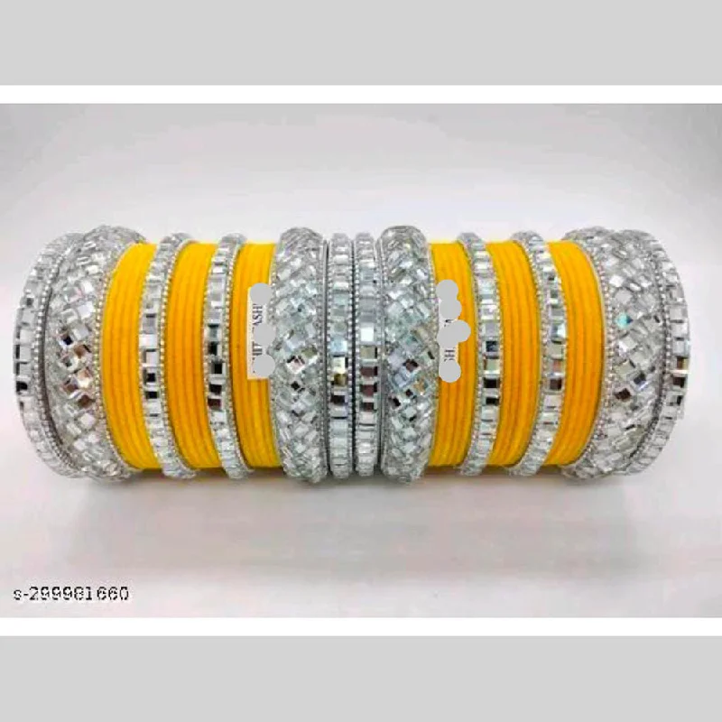 Must-Have Jewelry Pieces At Reduced Prices Pooja Bangles Silver Plated Velvet Bangles Set Must-Have Jewelry Pieces At Reduced Prices Pooja Bangles Silver Plated Velvet Bangles Set