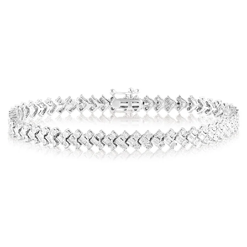 Holiday Jewelry Sale – Perfect Gifts At Great Prices Silver 1 Carat Diamond 18cm Bracelet Holiday Jewelry Sale – Perfect Gifts At Great Prices Silver 1 Carat Diamond 18cm Bracelet