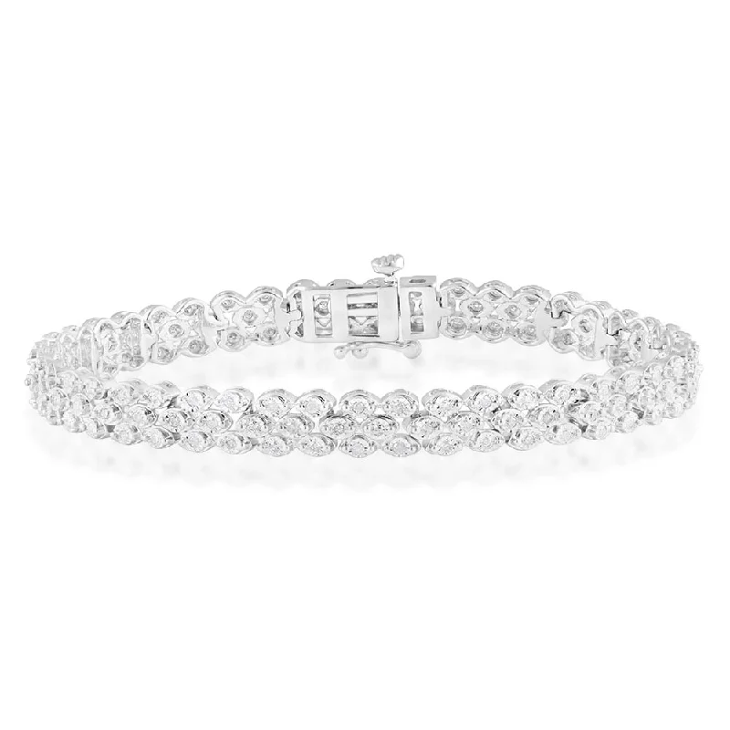 Timeless Elegance, Temporary Discounts – Act Fast Silver 1 Carat Diamond 18cm Bracelet Timeless Elegance, Temporary Discounts – Act Fast Silver 1 Carat Diamond 18cm Bracelet