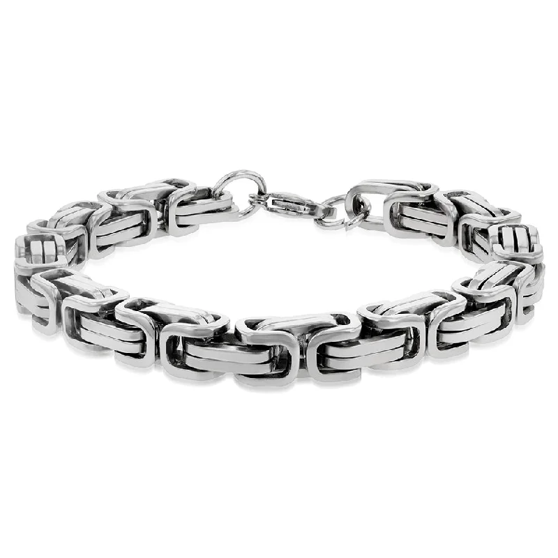 Huge Savings On Premium Jewelry Styles Stainless Steel Fancy Links 22cm Bracelet
