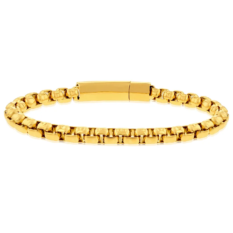 Exclusive Jewelry Sale – Limited-Time Discounts Stainless Steel Yellow Gold Plated Large Belcher 21cm Bracelet Exclusive Jewelry Sale – Limited-Time Discounts Stainless Steel Yellow Gold Plated Large Belcher 21cm Bracelet