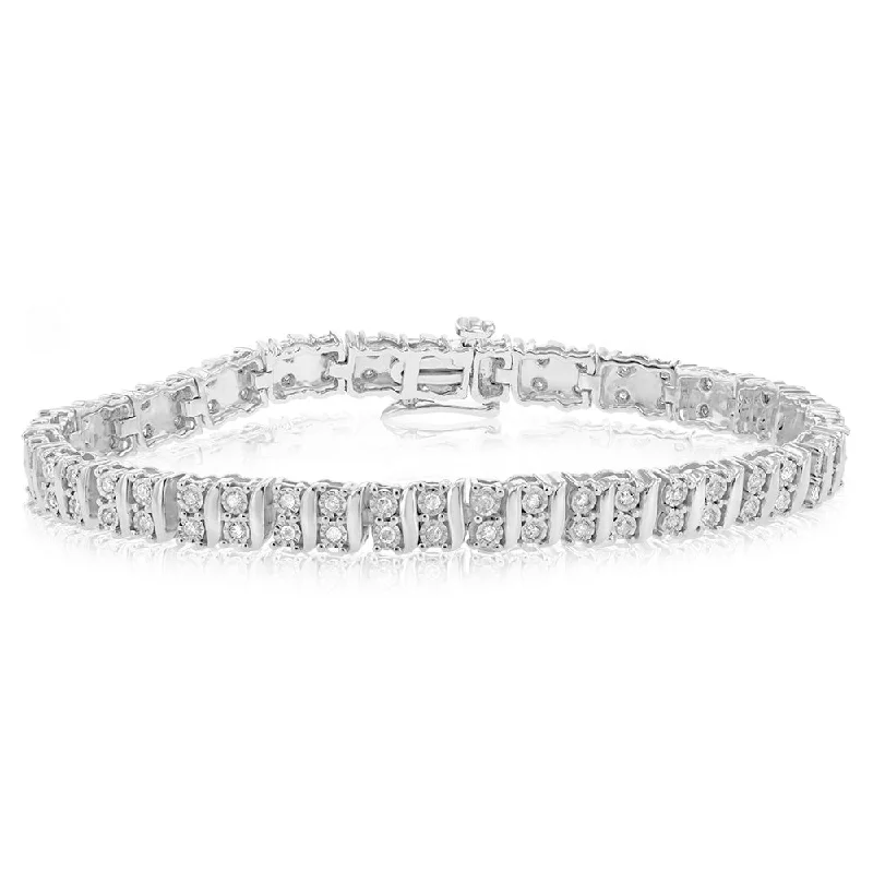 Best-Selling Jewelry Now Available At Special Deals Sterling Silver 1 Carat 18cm Diamond Bracelet Best-Selling Jewelry Now Available At Special Deals Sterling Silver 1 Carat 18cm Diamond Bracelet