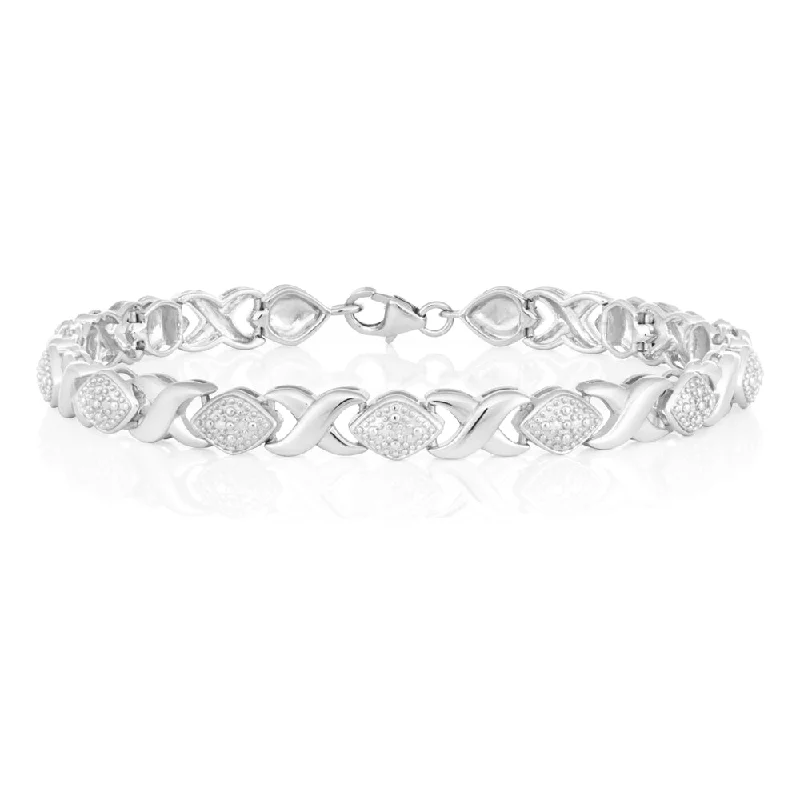 Once-A-Year Jewelry Sale – Grab Your Favorites Now Sterling Silver 18.5cm Diamond Bracelet Once-A-Year Jewelry Sale – Grab Your Favorites Now Sterling Silver 18.5cm Diamond Bracelet