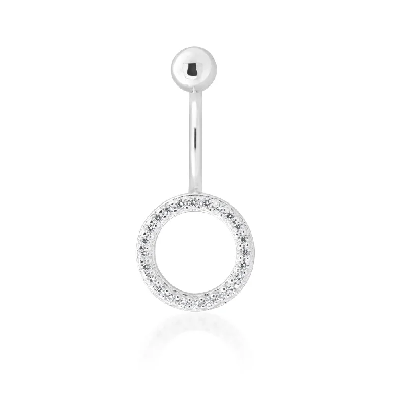 Limited-Time Offer On Premium Jewelry Collections Sterling Silver Belly Bar Zirconia Circle of Life Limited-Time Offer On Premium Jewelry Collections Sterling Silver Belly Bar Zirconia Circle of Life
