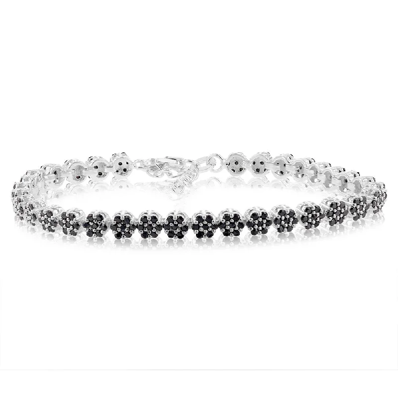 Unmissable Jewelry Sale – Shop Before It's Too Late Sterling Silver Black Cubic Zirconia 19cm Bracelets Unmissable Jewelry Sale – Shop Before It's Too Late Sterling Silver Black Cubic Zirconia 19cm Bracelets