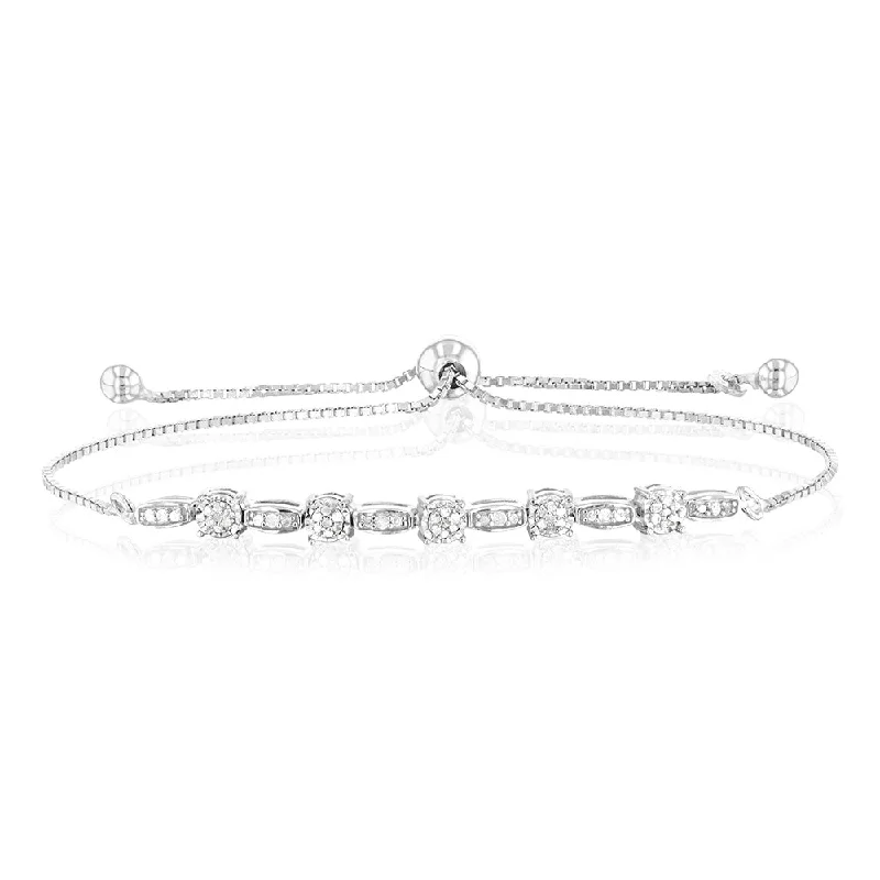 Exclusive Jewelry Sale Event – Shop Now Sterling Silver Diamond Slider Bracelet with 53 Round Brilliant Cut Diamonds Exclusive Jewelry Sale Event – Shop Now Sterling Silver Diamond Slider Bracelet with 53 Round Brilliant Cut Diamonds