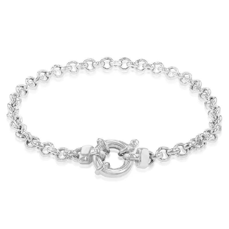 Limited-Stock Jewelry Clearance – Grab Your Favorites Now Sterling Silver Fancy 19cm Bracelet With Bolt Ring Clasp Limited-Stock Jewelry Clearance – Grab Your Favorites Now Sterling Silver Fancy 19cm Bracelet With Bolt Ring Clasp