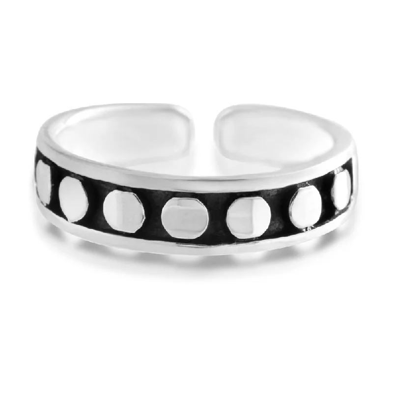Elevate Your Jewelry Collection With Limited-Time Savings Sterling Silver Toe Ring Dots Oxidised Elevate Your Jewelry Collection With Limited-Time Savings Sterling Silver Toe Ring Dots Oxidised