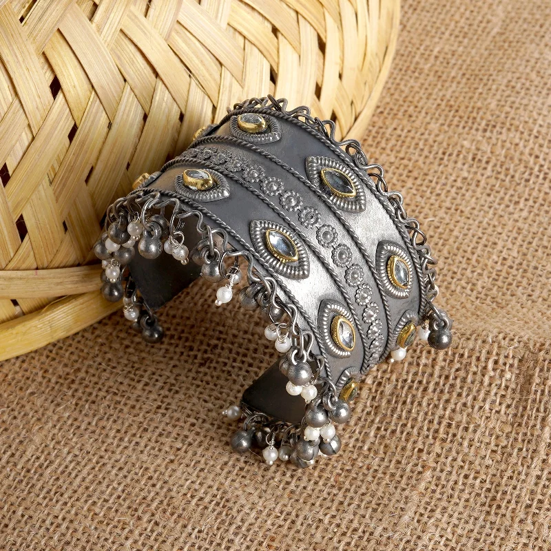 Personalized Jewelry Sale – Unique Pieces At Great Prices Teejh Freyal Ghungroo Silver Oxidised Bracelet Personalized Jewelry Sale – Unique Pieces At Great Prices Teejh Freyal Ghungroo Silver Oxidised Bracelet
