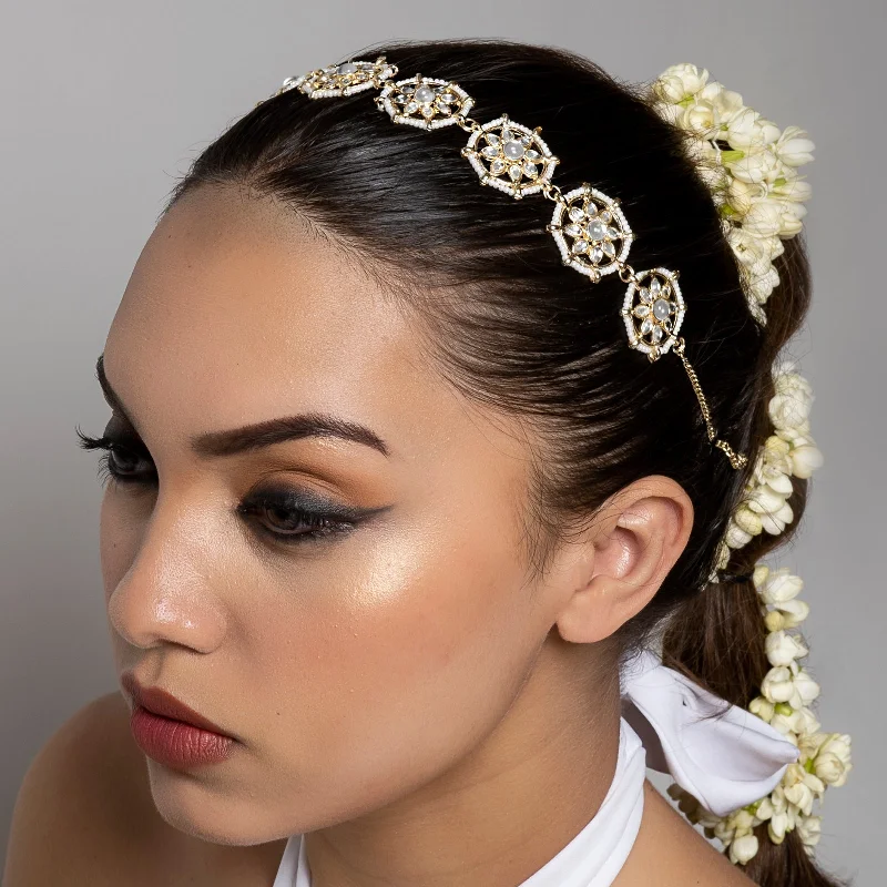 Seasonal Jewelry Deals – Elevate Your Style Teejh Jashvi Pearl and Polki Matha Patti Seasonal Jewelry Deals – Elevate Your Style Teejh Jashvi Pearl and Polki Matha Patti
