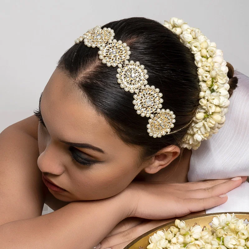 Fine Jewelry, Limited-Time Offers Available Teejh Sanjanaa Pearl and Polki Matha Patti Fine Jewelry, Limited-Time Offers Available Teejh Sanjanaa Pearl and Polki Matha Patti