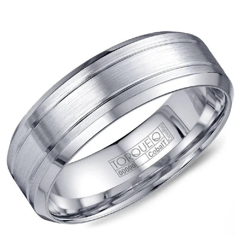 Special Deals On Handcrafted And Designer Jewelry Torque Cobalt Collection 7MM Wedding Band with Textured Finish & Beveled Edges CB-2199 Special Deals On Handcrafted And Designer Jewelry Torque Cobalt Collection 7MM Wedding Band with Textured Finish & Beveled Edges CB-2199
