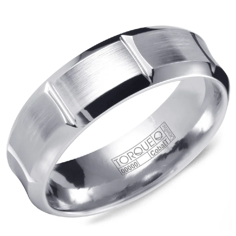 Special Offers On Handcrafted And Designer Jewelry Torque Cobalt Collection 7MM Wedding Band with Brushed Finish & Carved Detailing CB-7123 Special Offers On Handcrafted And Designer Jewelry Torque Cobalt Collection 7MM Wedding Band with Brushed Finish & Carved Detailing CB-7123