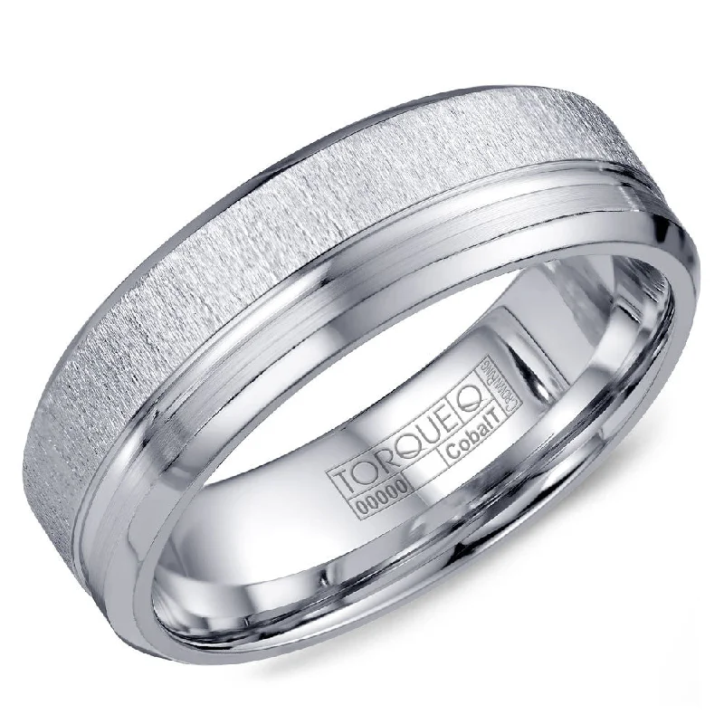 Seasonal Jewelry Sale – Upgrade Your Style Today Torque Cobalt Collection 7MM Wedding Band with Textured & Line Detailing CB-2198 Seasonal Jewelry Sale – Upgrade Your Style Today Torque Cobalt Collection 7MM Wedding Band with Textured & Line Detailing CB-2198