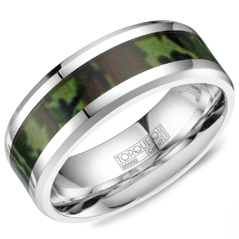 Buy More, Save More On Stunning Jewelry Designs Torque Cobalt Collection 8MM Wedding Band with Camo Center CB-0001