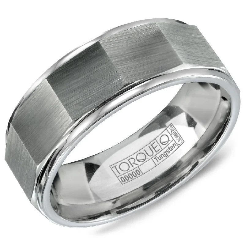 Exclusive Jewelry Offers – Sparkle For Less Torque Tungsten Collection 8MM Wedding Band with Architectural Design TU-0029 Exclusive Jewelry Offers – Sparkle For Less Torque Tungsten Collection 8MM Wedding Band with Architectural Design TU-0029