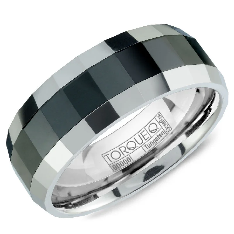 Handcrafted Jewelry Sale – Unique Designs At Low Prices Torque Tungsten Collection 8MM Wedding Band with Black Ceramic Inlay TU-0032 Handcrafted Jewelry Sale – Unique Designs At Low Prices Torque Tungsten Collection 8MM Wedding Band with Black Ceramic Inlay TU-0032