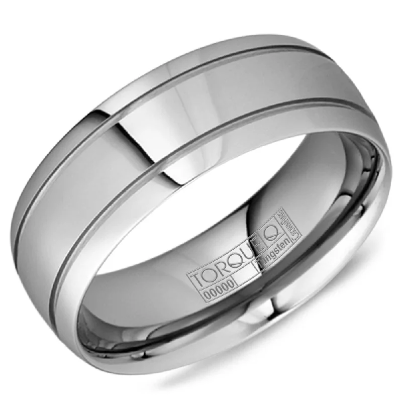 Bestselling Jewelry At Special Promotional Rates Torque Tungsten Collection 8MM Wedding Band with Line Detailing TU-0194 Bestselling Jewelry At Special Promotional Rates Torque Tungsten Collection 8MM Wedding Band with Line Detailing TU-0194