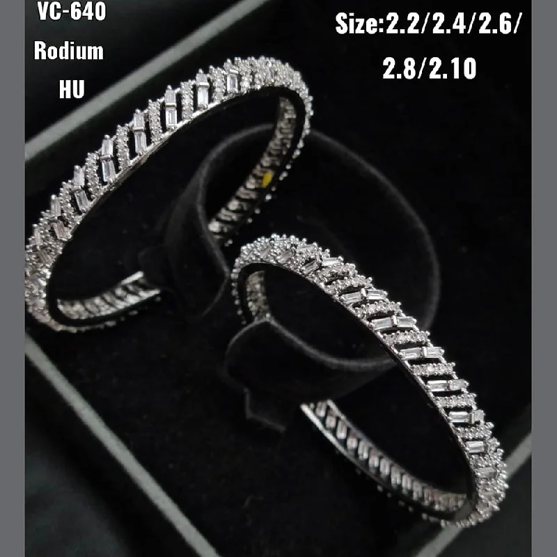 Modern Jewelry At Exclusive Discounts – Shop Today Vivah Creations AD Stone Bangles Set Modern Jewelry At Exclusive Discounts – Shop Today Vivah Creations AD Stone Bangles Set