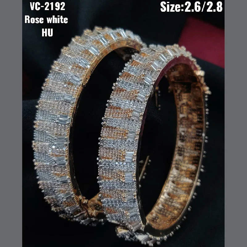 Eco-Friendly Sustainable Jewelry For Conscious Buyers Vivah Creations AD Stone Bangles Set Eco-Friendly Sustainable Jewelry For Conscious Buyers Vivah Creations AD Stone Bangles Set