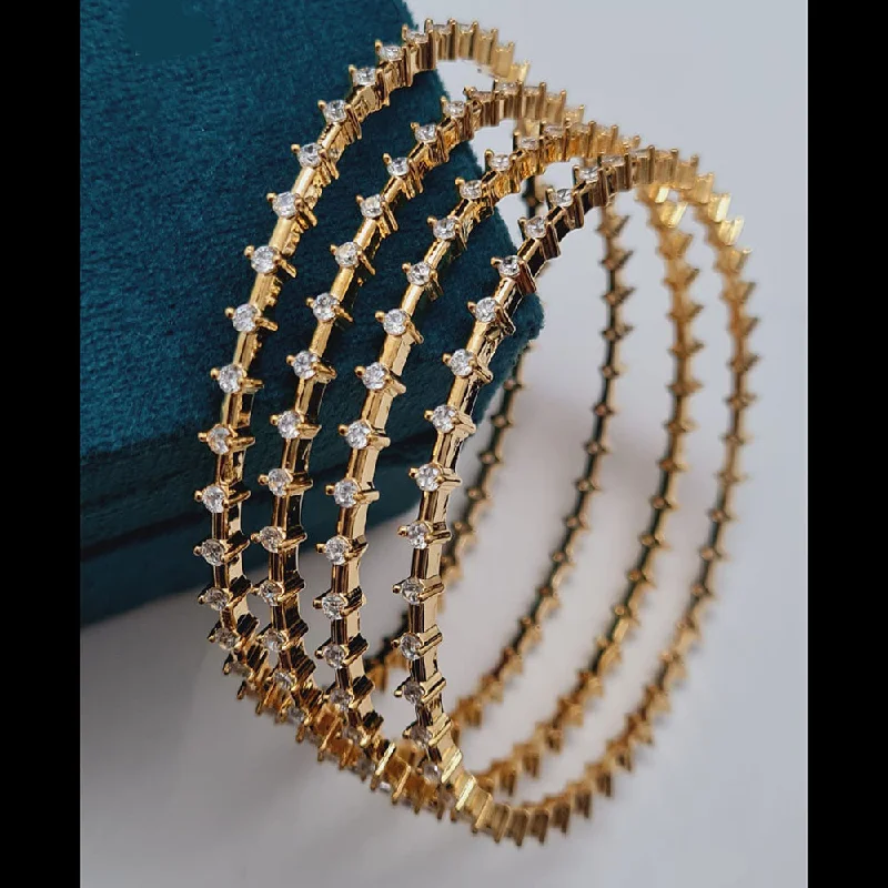 Special Offers On Handcrafted And Designer Jewelry Vivah Creations Gold Plated AD Bangles Set Special Offers On Handcrafted And Designer Jewelry Vivah Creations Gold Plated AD Bangles Set