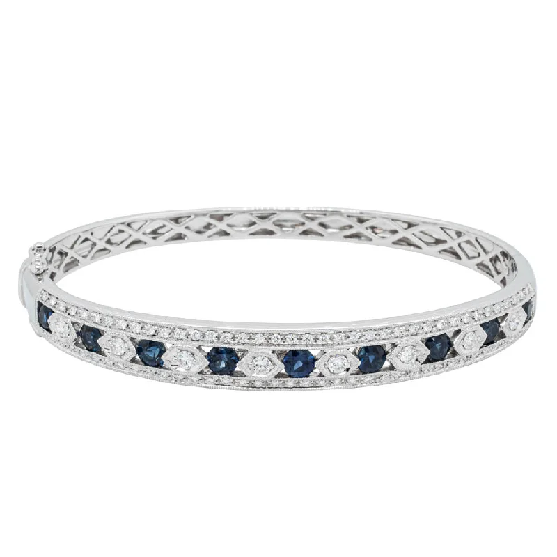 Holiday Jewelry Sale – Perfect Gifts At The Best Prices 18ct White Gold Sapphire & Diamond Cecelia Bangle Holiday Jewelry Sale – Perfect Gifts At The Best Prices 18ct White Gold Sapphire & Diamond Cecelia Bangle