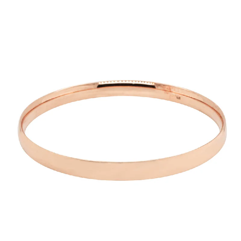 Affordable Glamour – Premium Jewelry At Special Prices 9ct Rose Gold 6.5mm Bangle