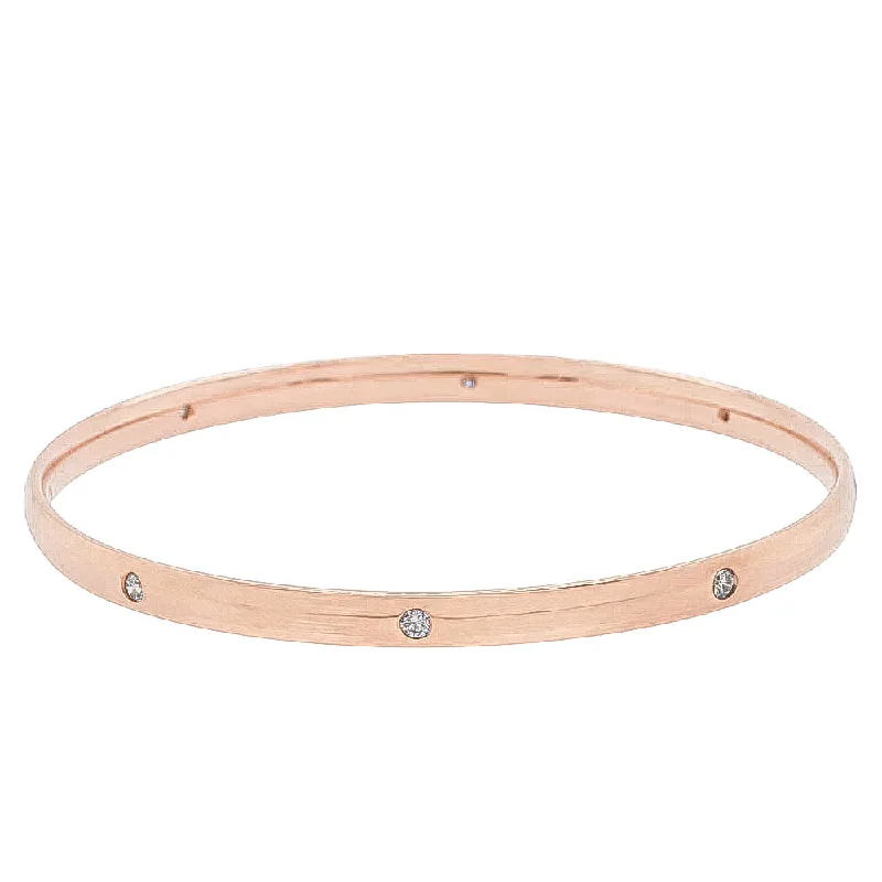 Discounted Luxury Jewelry – Shine Without The Splurge 9ct Rose Gold Diamond Lucky Bangle Discounted Luxury Jewelry – Shine Without The Splurge 9ct Rose Gold Diamond Lucky Bangle