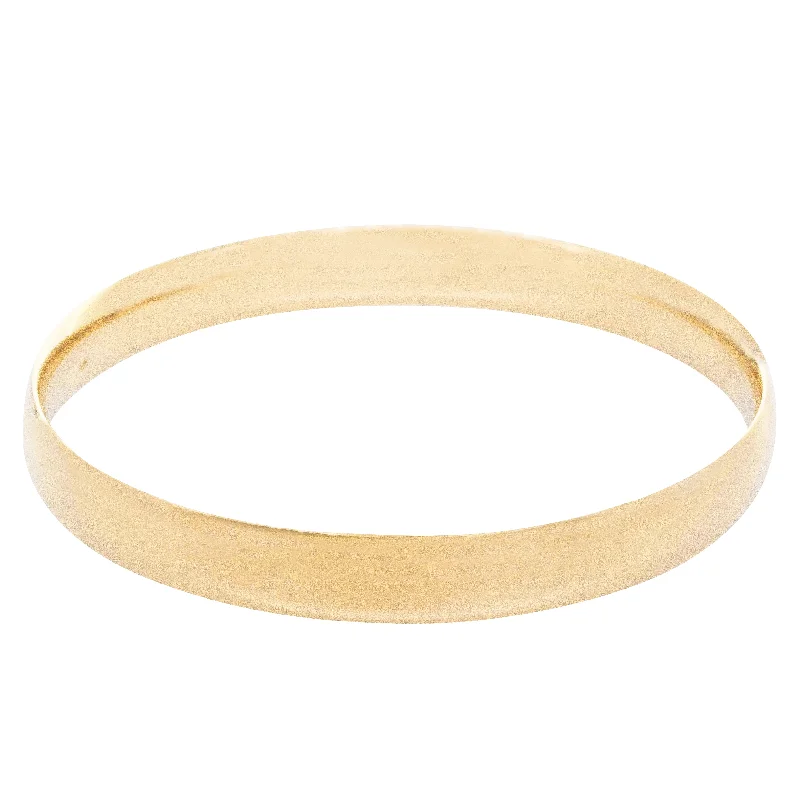 Exclusive Jewelry Sale – Sparkle For Less 9ct Yellow Gold 8mm Bangle