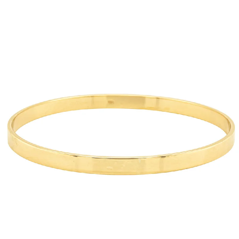 Trending Jewelry Now Available At Exclusive Prices 9ct Yellow Gold Oval Bangle