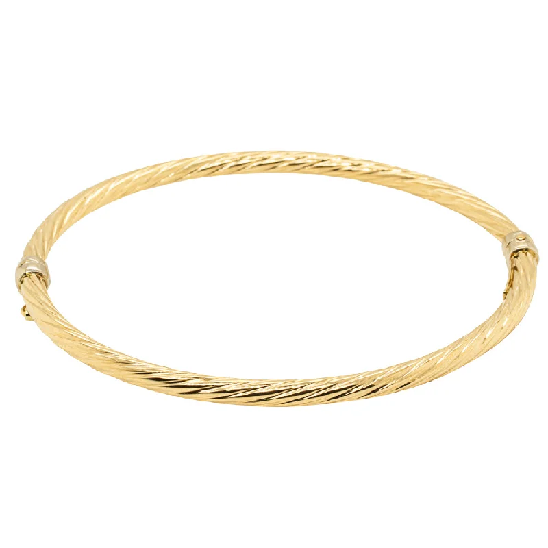 Flash Sale On Exquisite Jewelry – Don't Miss Out Deja Vu 18ct Yellow Gold Hinge Bangle Flash Sale On Exquisite Jewelry – Don't Miss Out Deja Vu 18ct Yellow Gold Hinge Bangle
